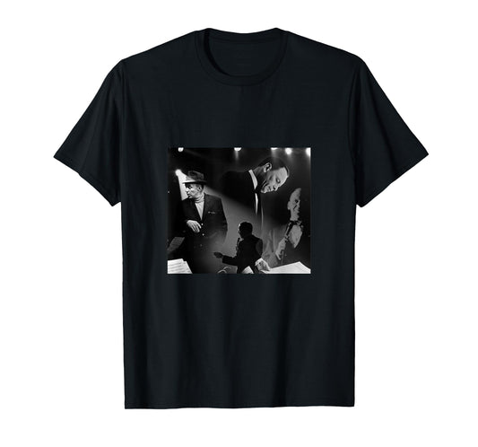 Great Moment Store Frank Sinatra T-Shirt Black Unisex-Adults Small Modern Casual T-Shirt