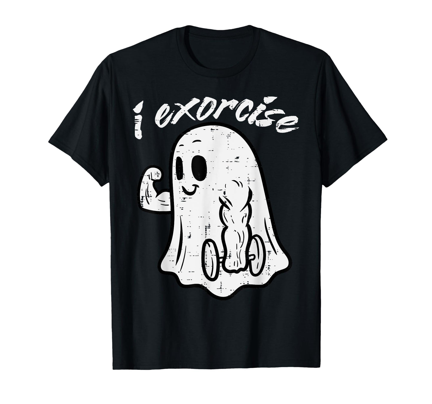 Halloween Exercise Ghost I Exorcise Gym Costume Women Men T-Shirt