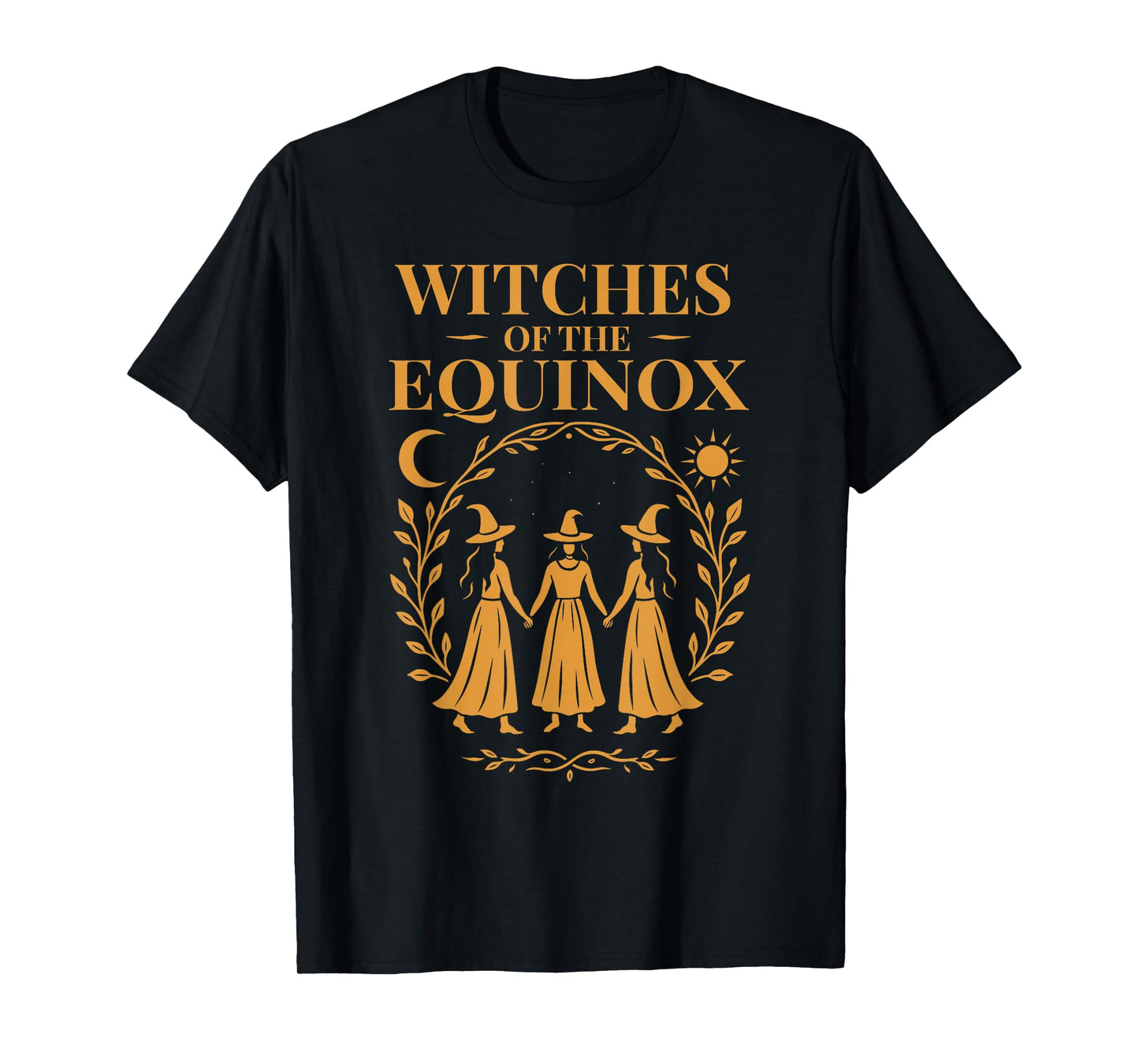 Witches Dance of The Equinox Autumn Pagan Ritual Circle T-Shirt