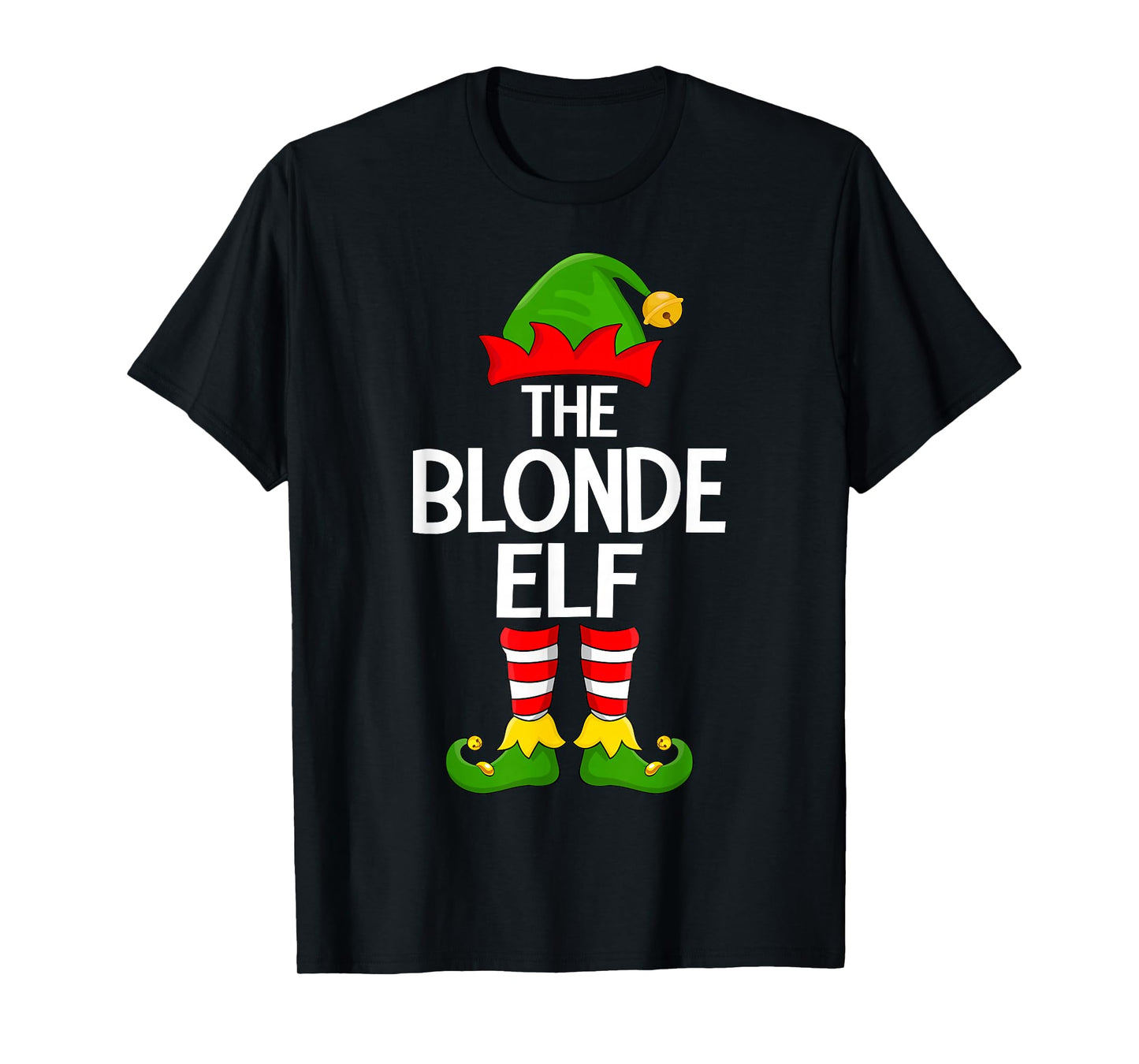 Blonde Elf Xmas Matching Family Elf Squad Christmas T-Shirt