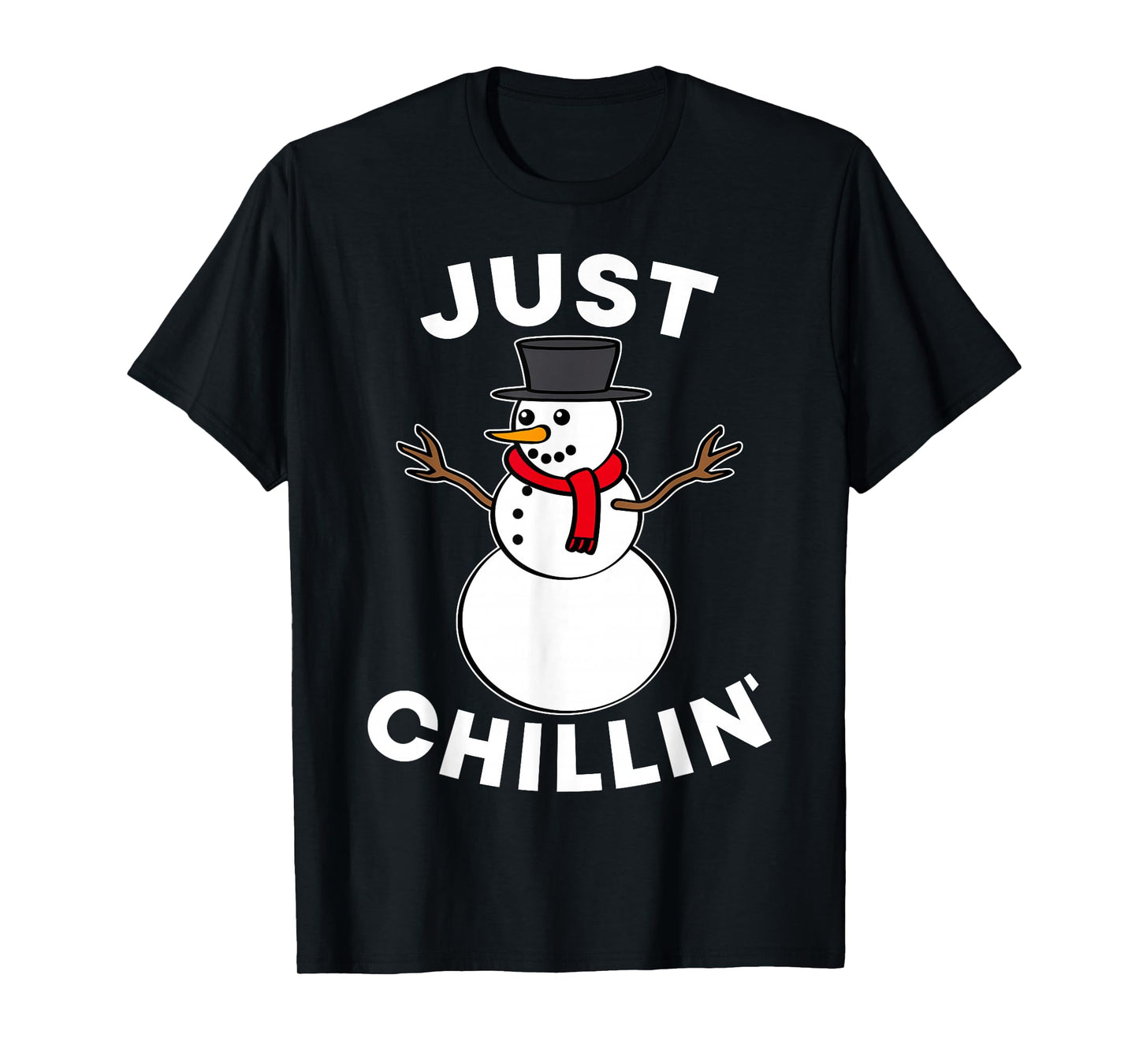 Just Chillin Snowmies Snowman Friends Christmas Winter Party T-Shirt