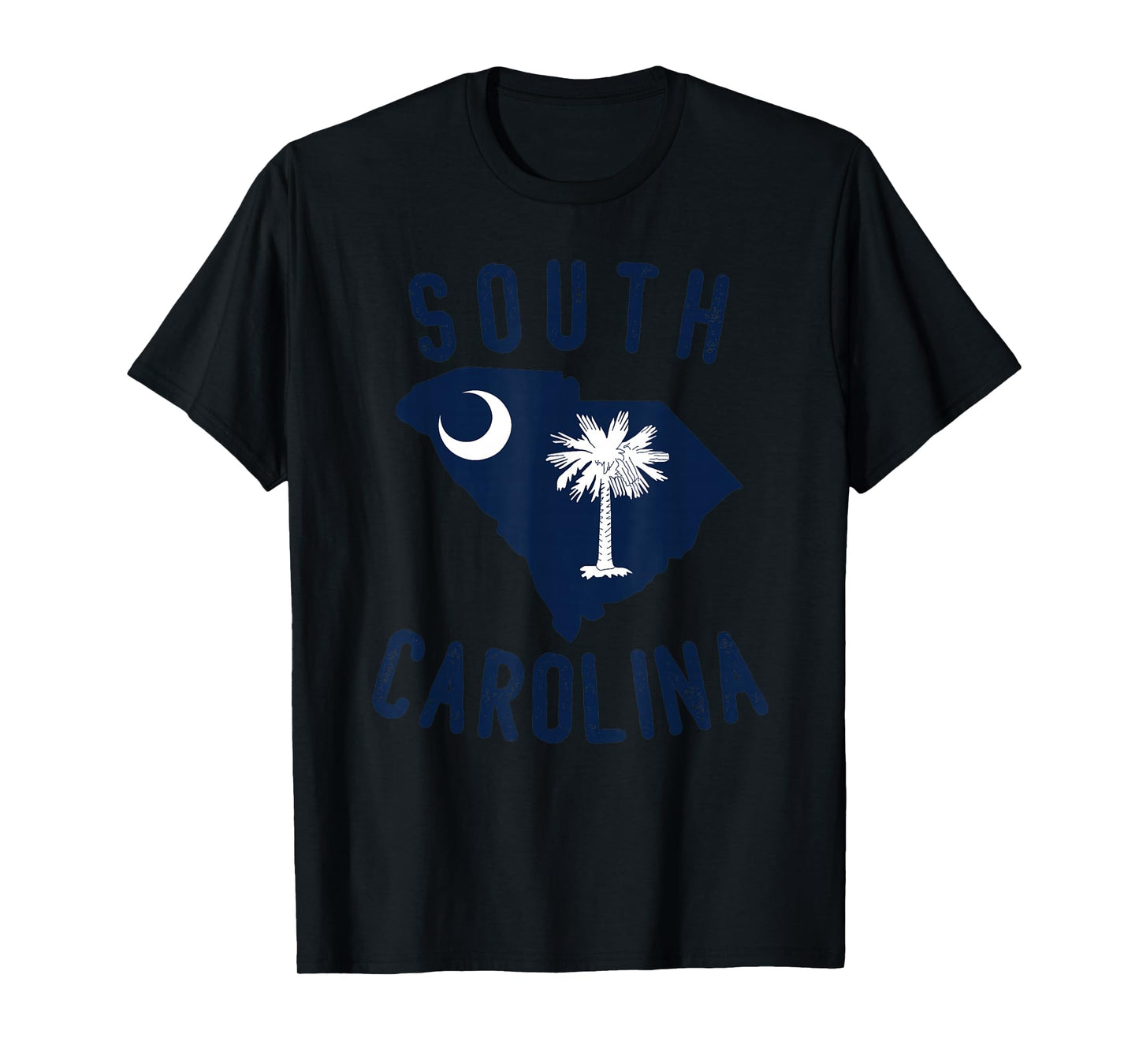 South Carolina State Flag Palmetto Tree Crescent Moon SC T-Shirt