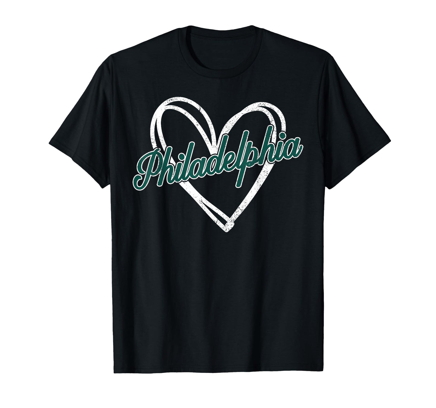 Vintage Philadelphia Retro Tee Heart Women Girl Kids T-Shirt
