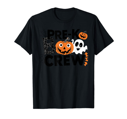 Pre-K Boo Crew Teacher Students Halloween Party Team T-Shirt
