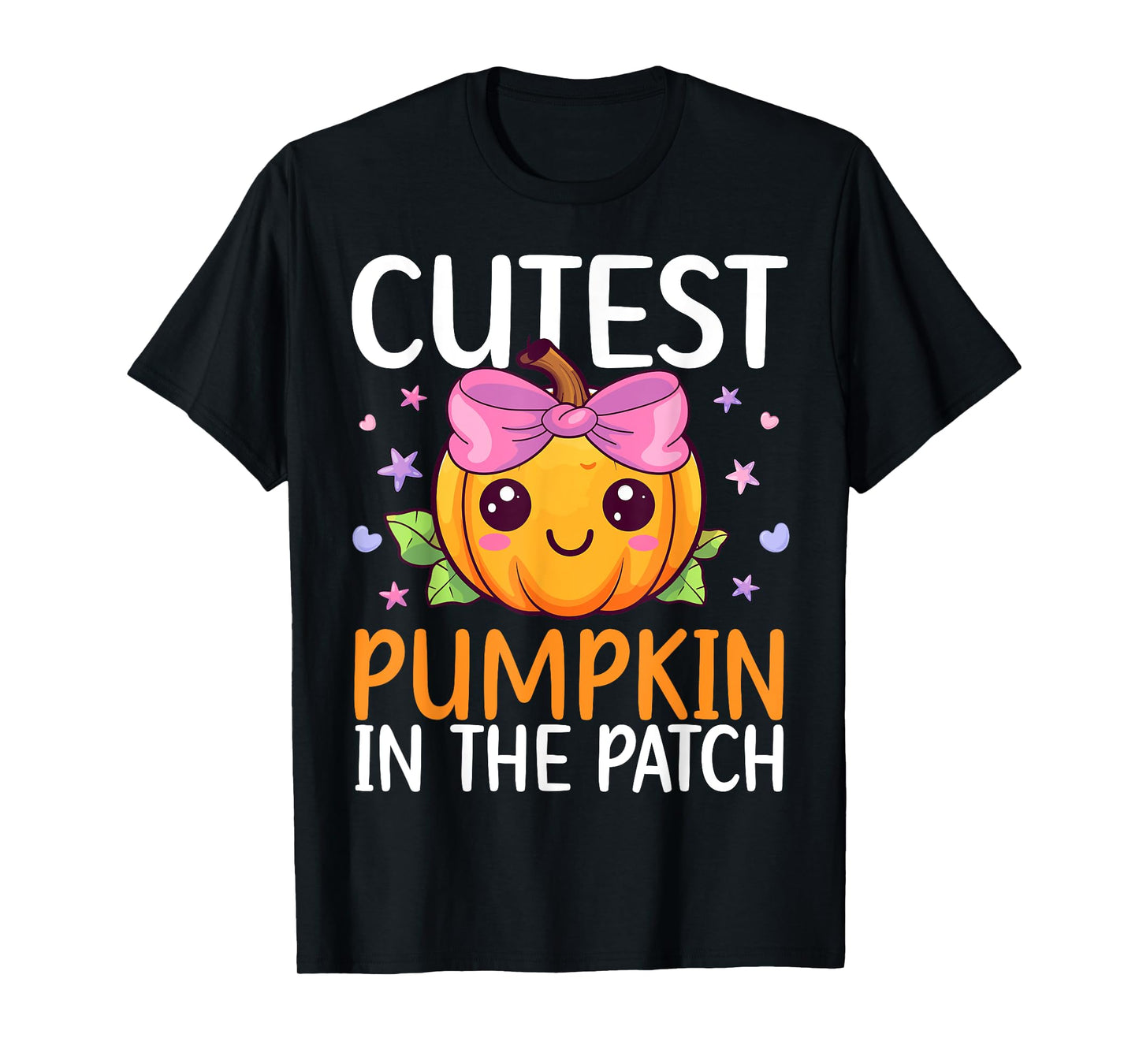 Cutest Pumpkin In The Patch Halloween Costume Toddlers Girls T-Shirt