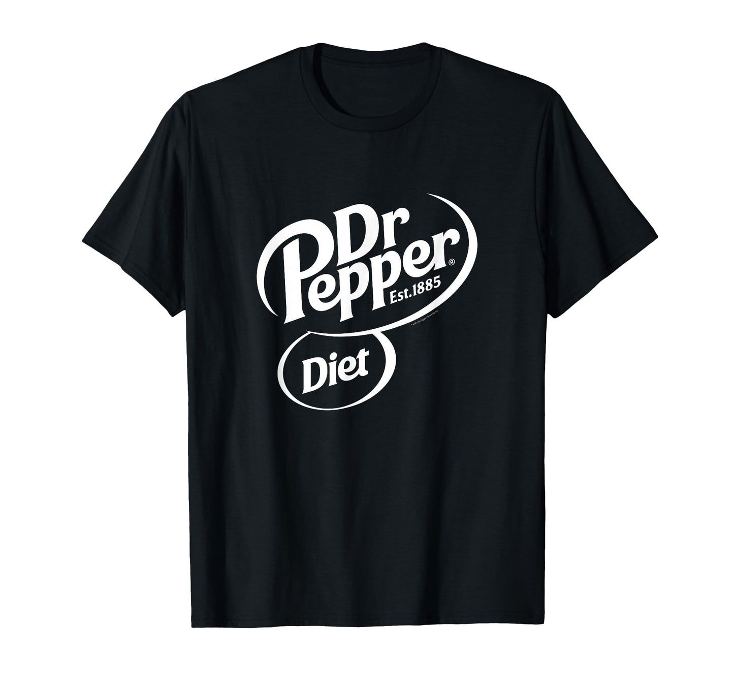 Dr. Pepper Classic Diet Soda Pop Center Logo T-Shirt