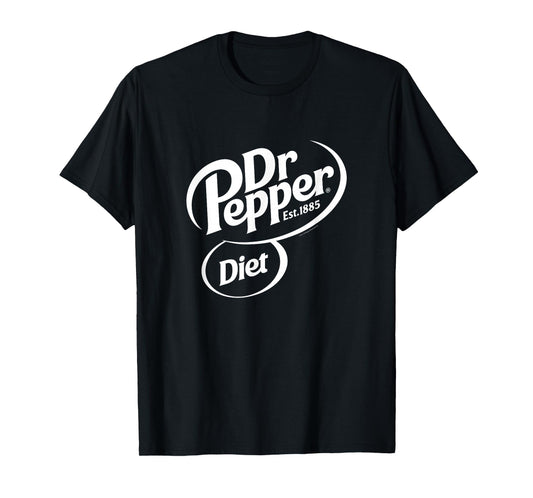 Dr. Pepper Classic Diet Soda Pop Center Logo T-Shirt