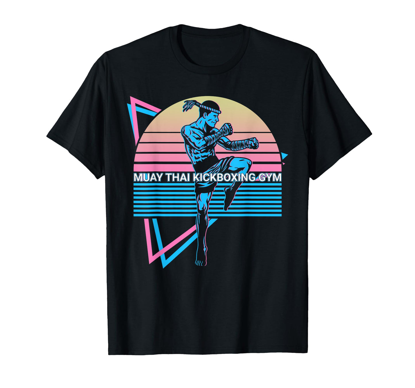 Muay Thai Kickboxing Retro Muay Thai Kickboxing Gym T-Shirt