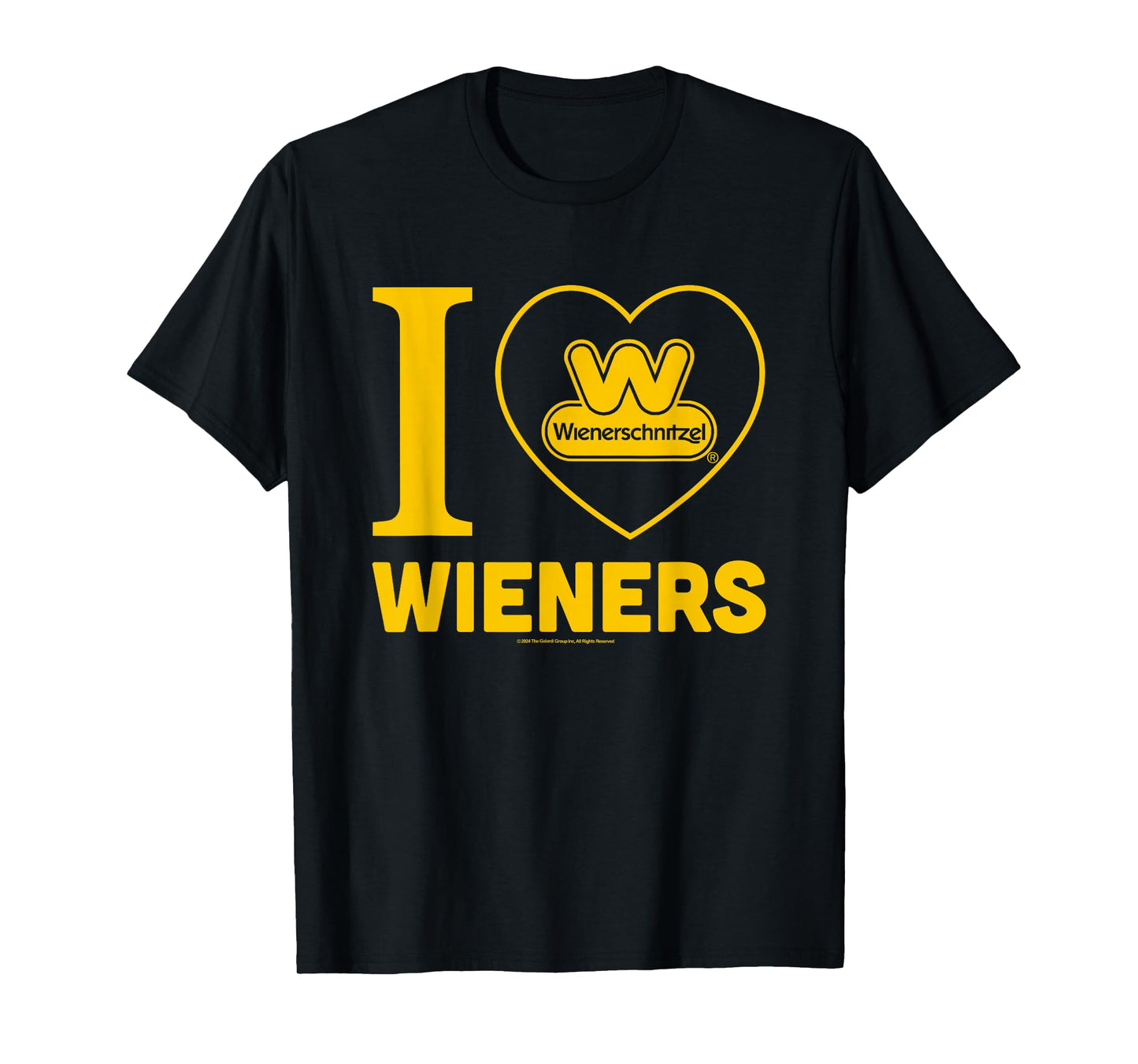 Wienerschnitzel I Love Wieners Big Chest Logo T-Shirt