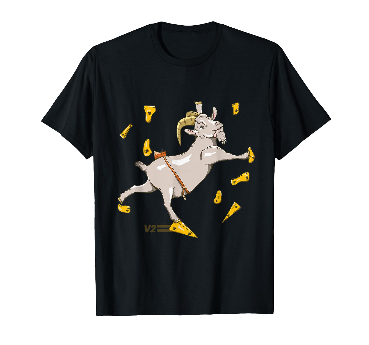 Goat bouldering gym rock climbing T-Shirt