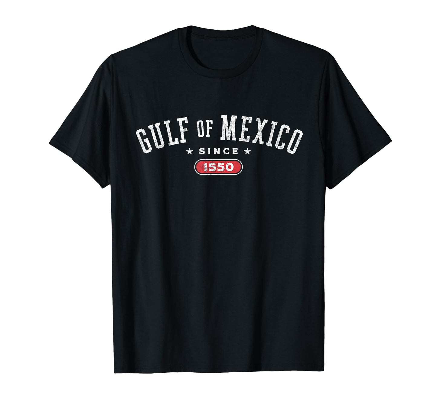 Gulf of Mexico Est 1550 Retro Vintage Athletic for Men Women T-Shirt