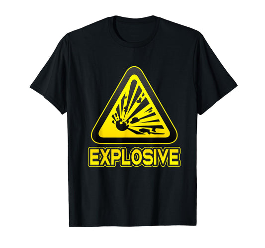 Explosive Funny Hazard Symbol Explosion Whim Fun T-Shirt