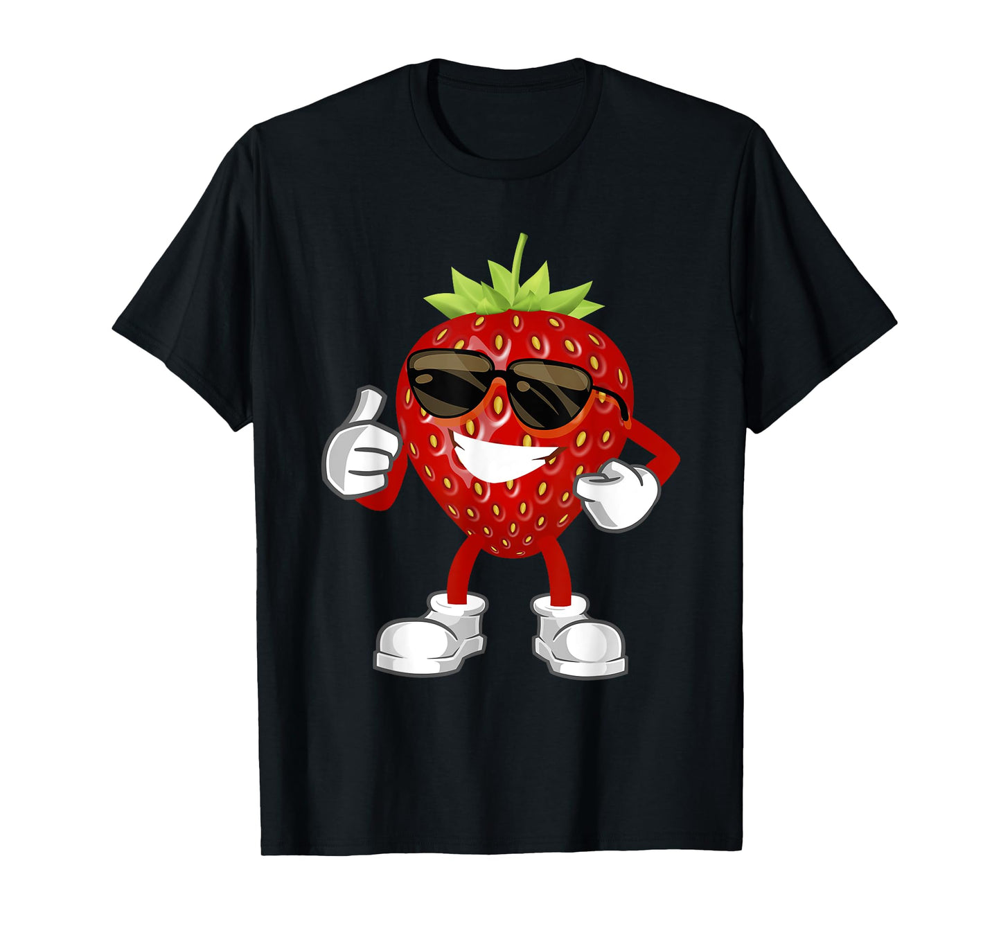 Sweet Strawberry Halloween Costume Strawberry Sunglusses T-Shirt