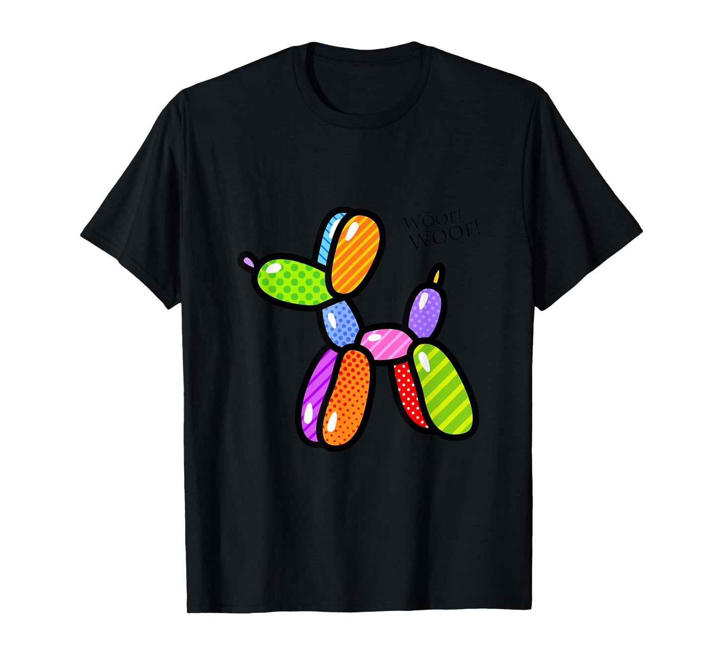 Poodle Dog Balloon Animal Illustration Graphic Designs T-Shirt