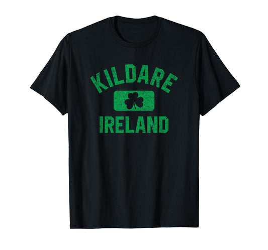 Kildare Ireland Gym Style Distressed Green Print T-Shirt