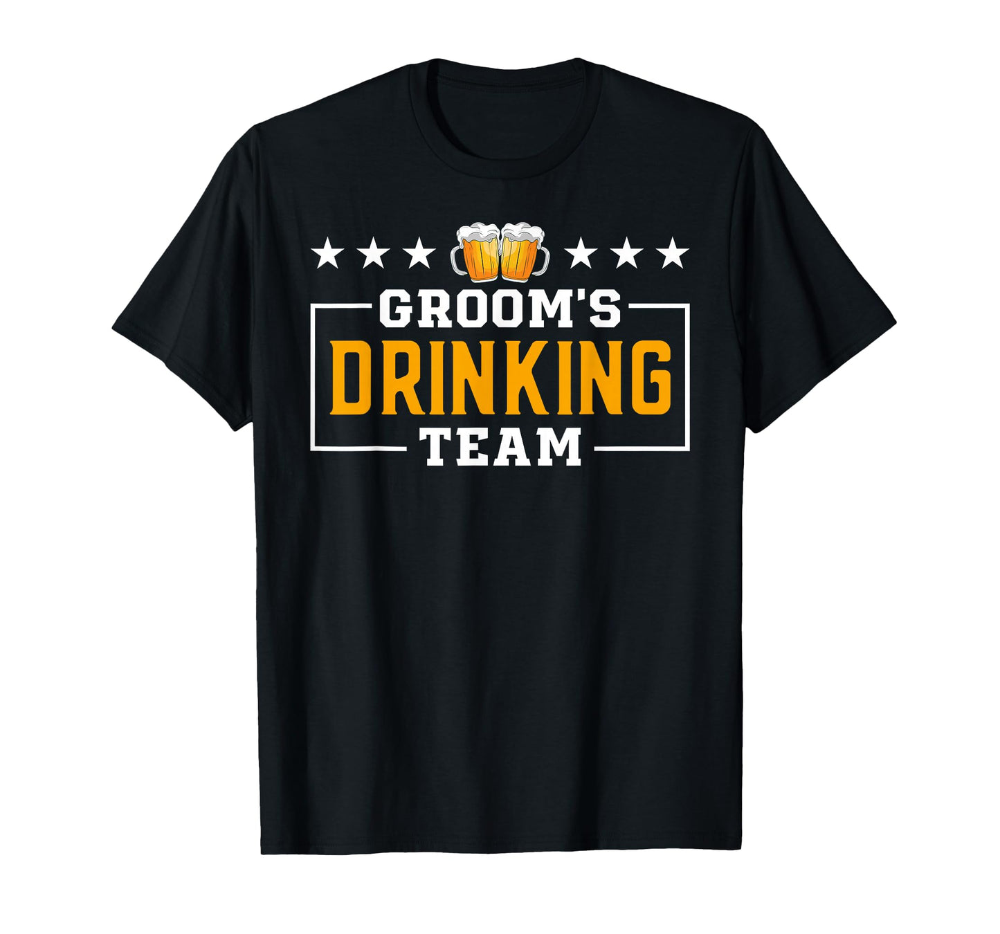 Funny Groom's Drinking Team Groomsmen Bachelor Party Squad T-Shirt
