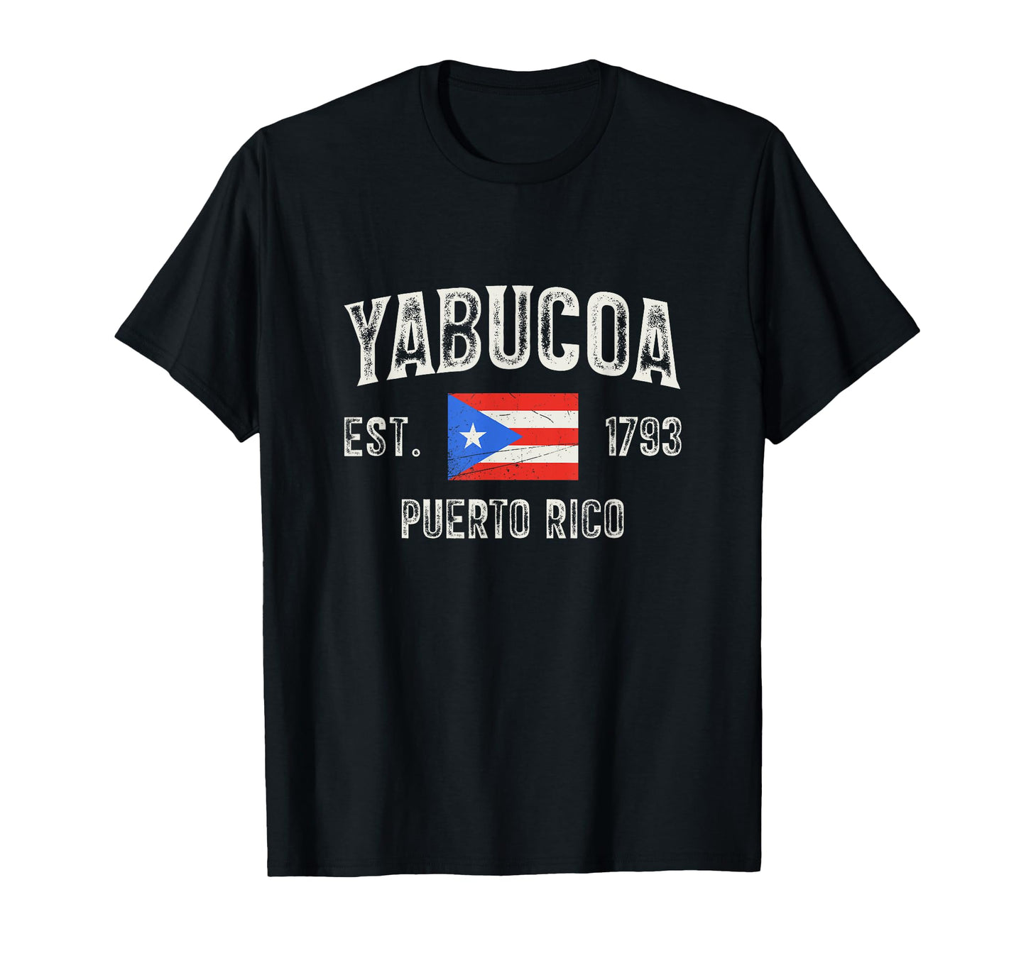 Yabucoa Puerto Rico 1793, Puerto Rico Flag T-Shirt