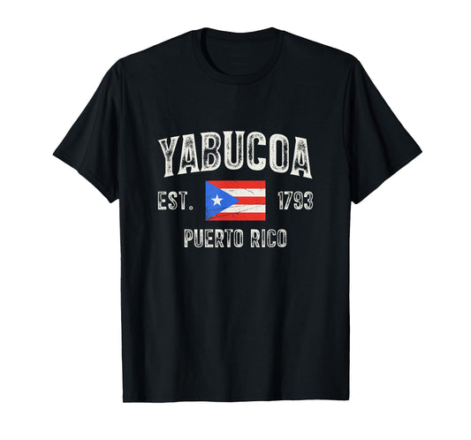 Yabucoa Puerto Rico 1793, Puerto Rico Flag T-Shirt