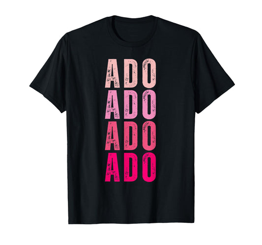 Vintage Ado Personalized Name I Love Ado T-Shirt