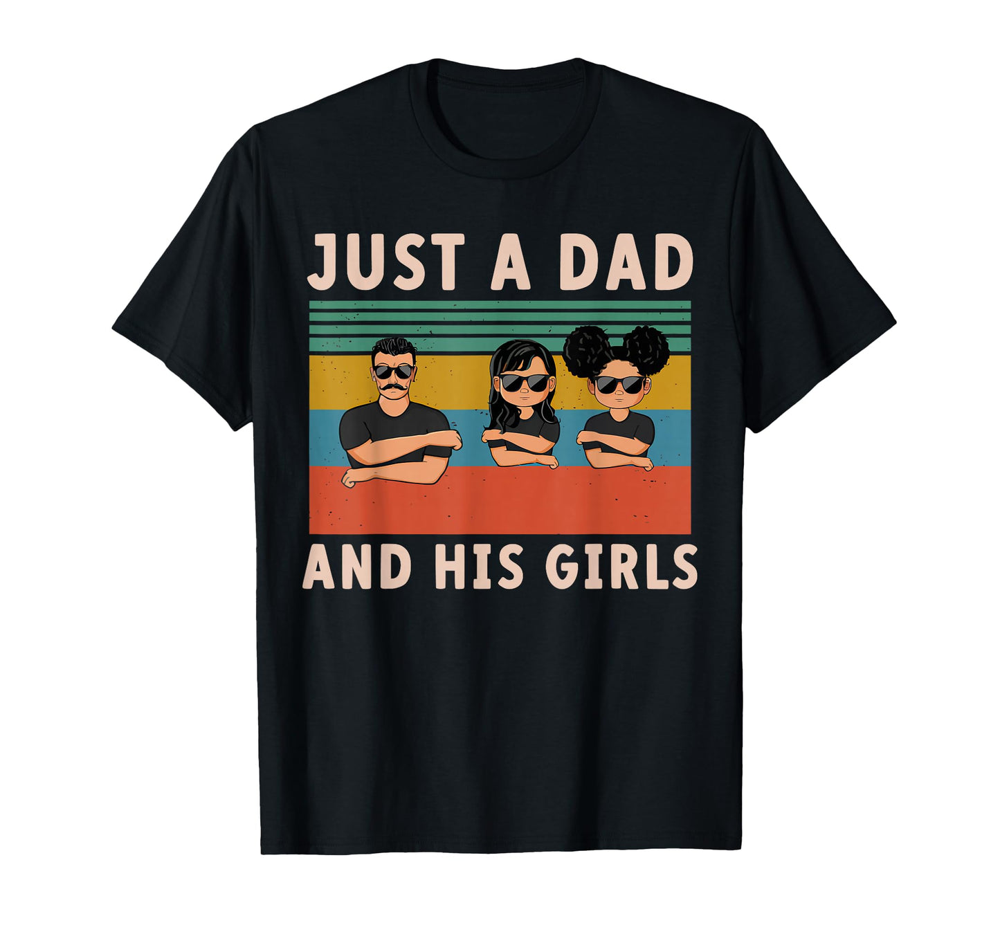 Just A Dad And His Girl Daddy Father's Day 2024 T-Shirt