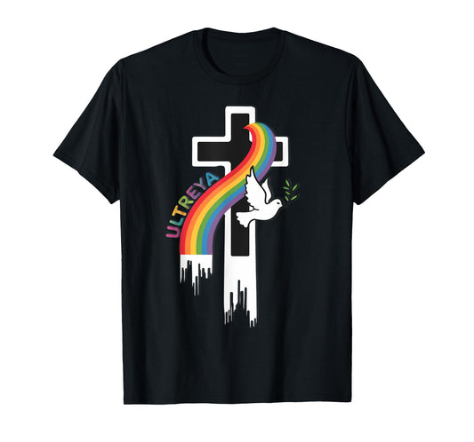 DeColores Cursillo Rainbow Rooster Catholic T-Shirt