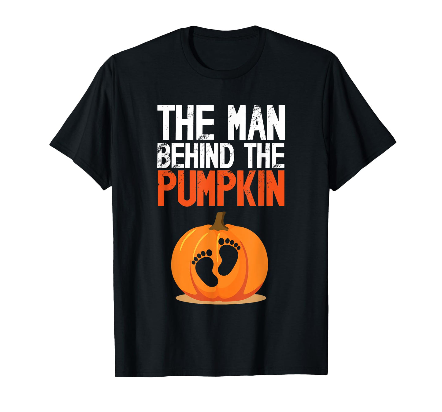 Halloween Man Behind The Pumpkin Cute Pregnancy Announcement T-Shirt