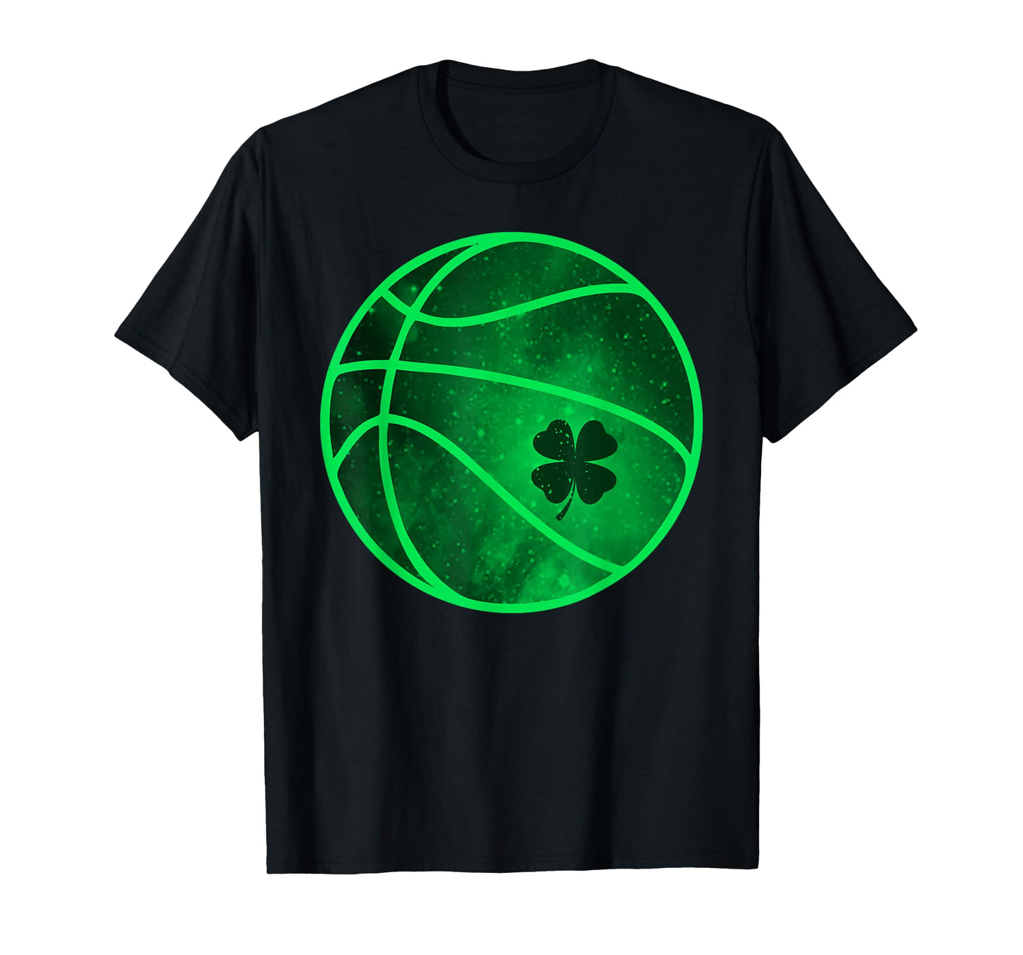 Basketball Lucky Shamrock Clover St. Patrick's Day Funny T-Shirt