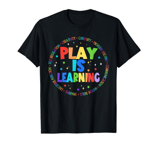 Retro Play Is Learning Teacher Back To School T-Shirt for Men Women Girls Kids
