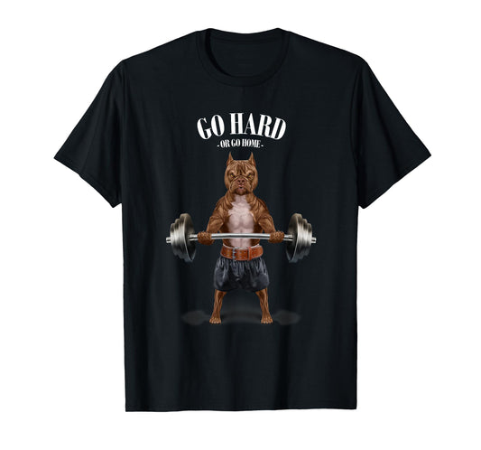 American Bully Dog Muscle Training Weightlifting Fitness Gym Men Women Girls Kids T-Shirt