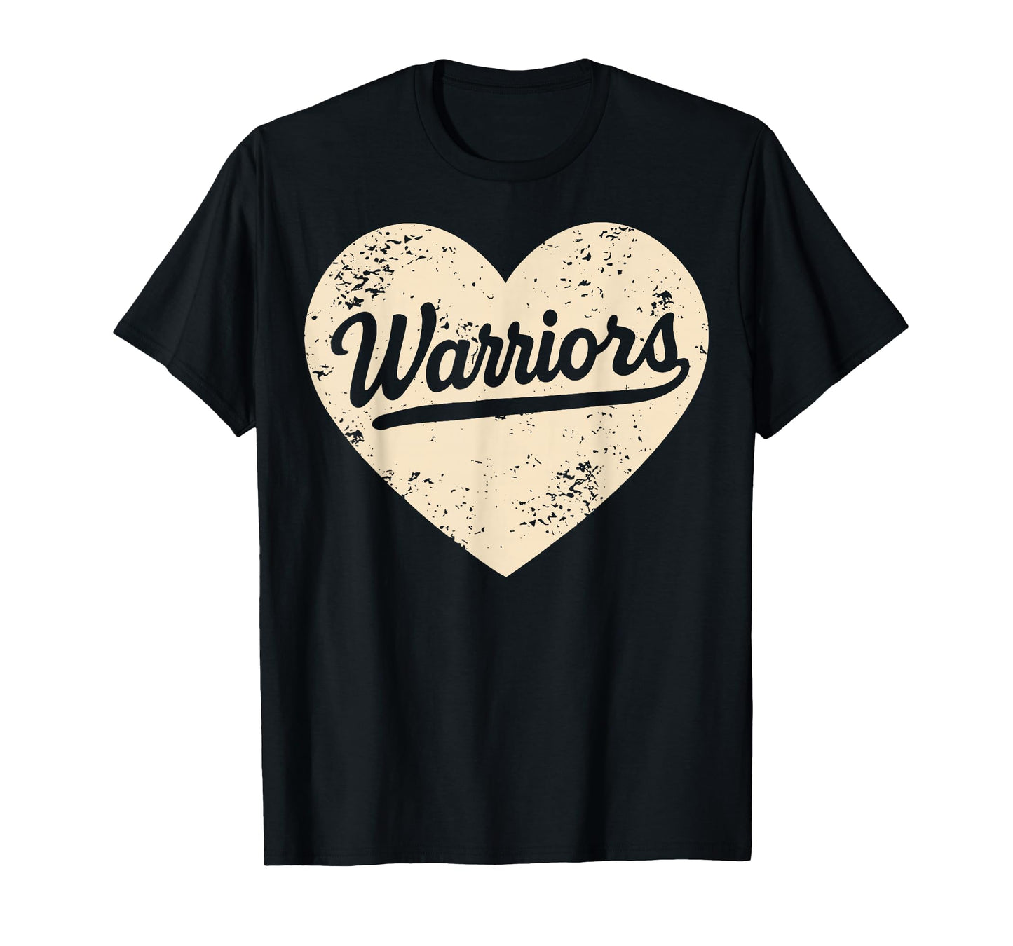 Vintage Warriors Heart for Men Women Kid Boy Girl T-Shirt