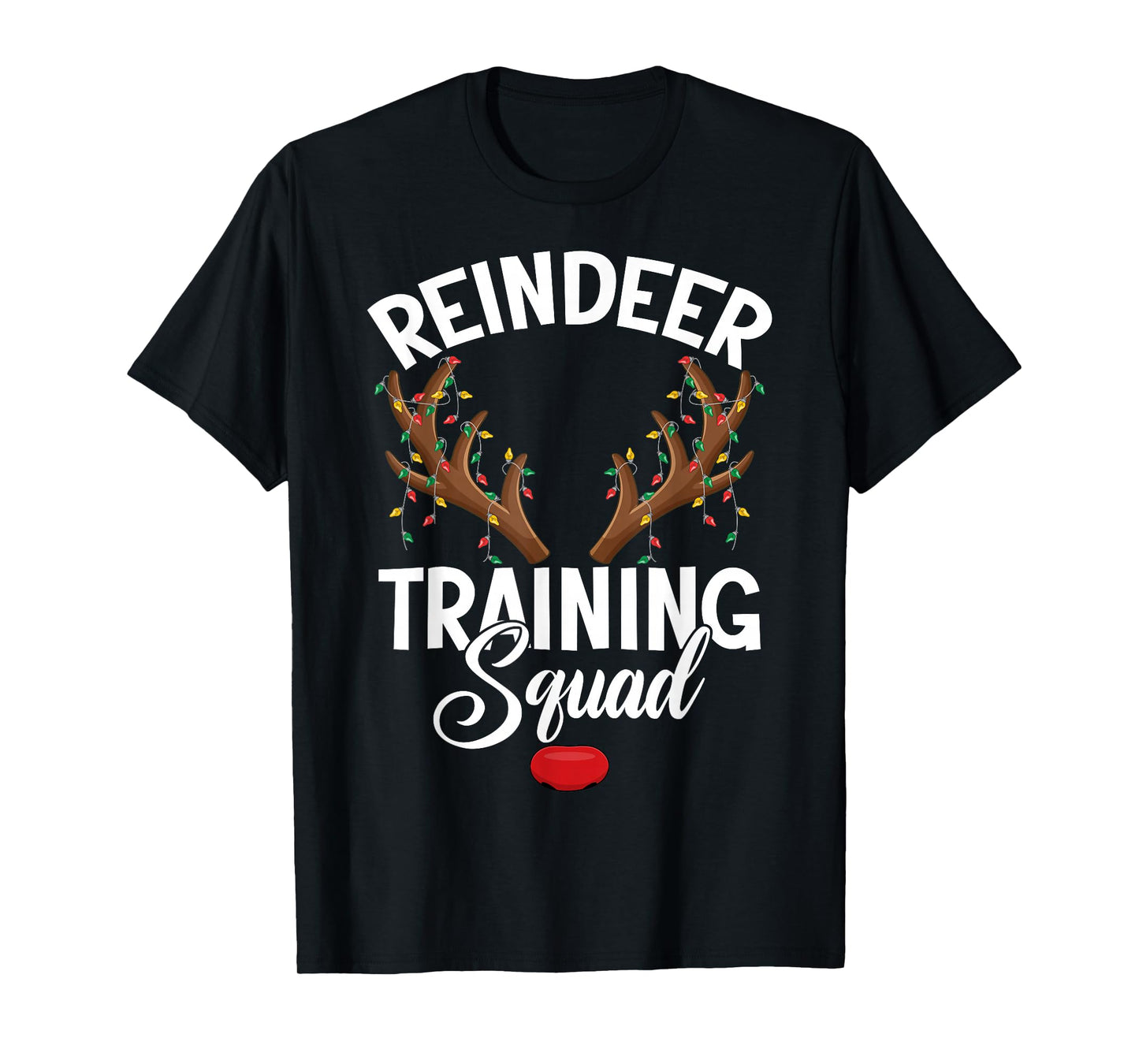 Reindeer Training Squad Team Running Family Christmas T-Shirt