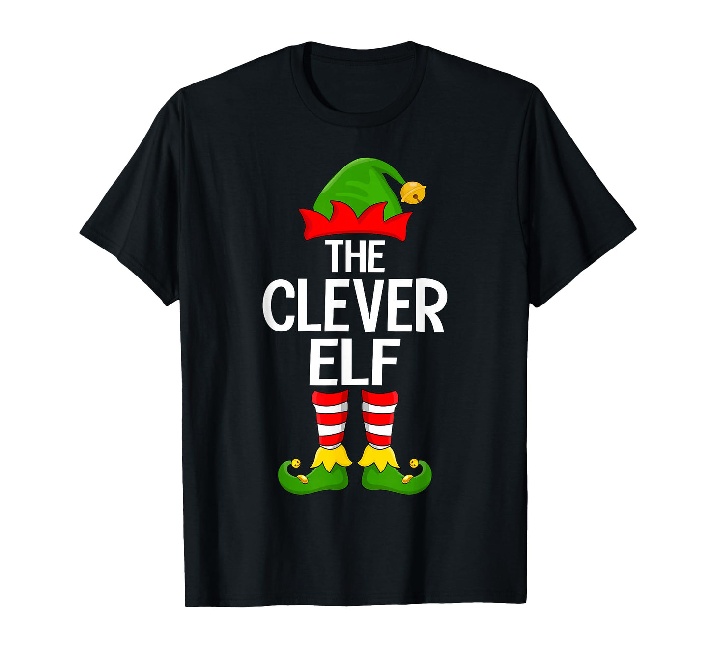 Clever Elf Xmas Matching Family Elf Squad Christmas T-Shirt