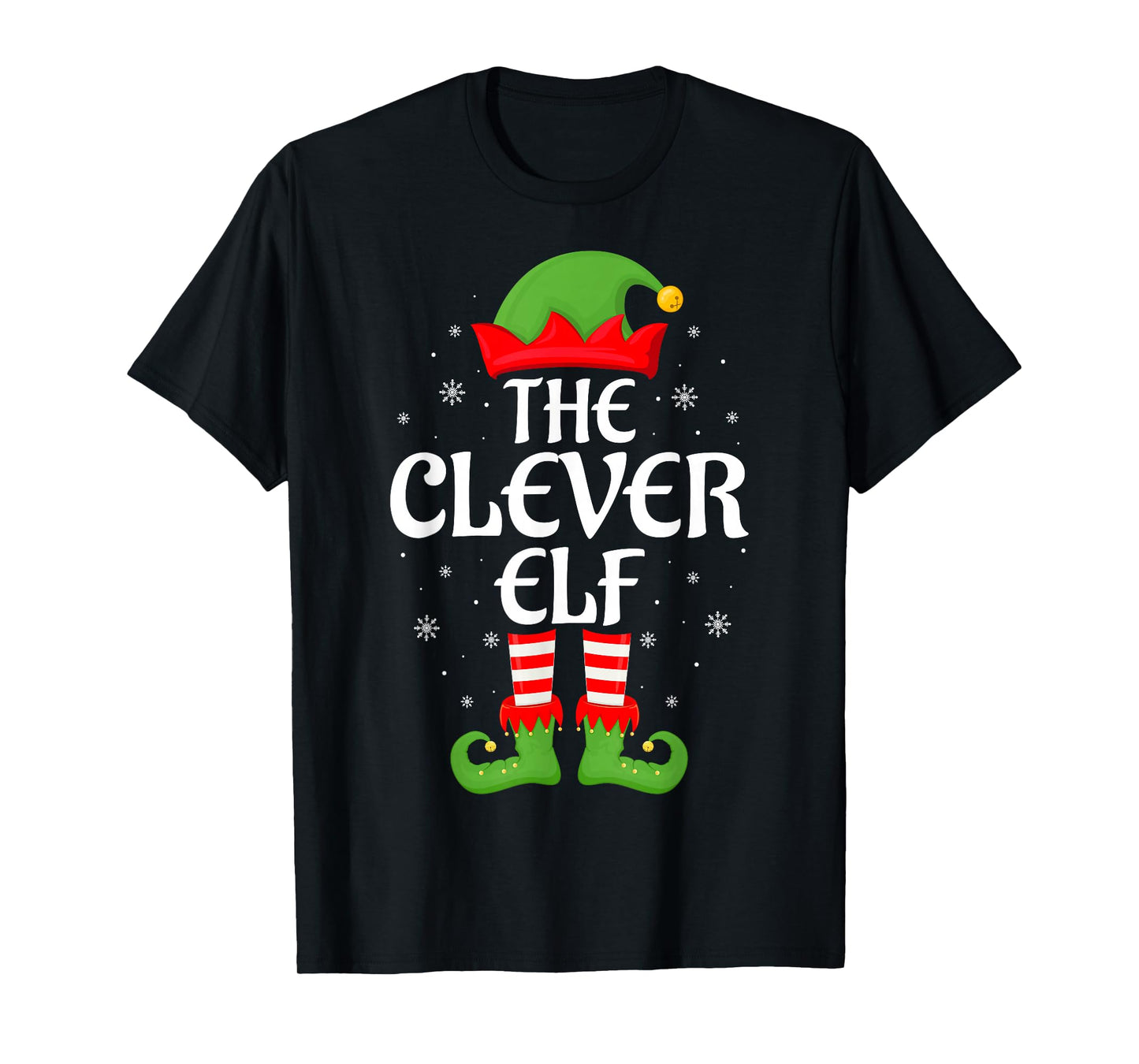 Clever Elf Xmas Family Matching Elf Squad Christmas T-Shirt