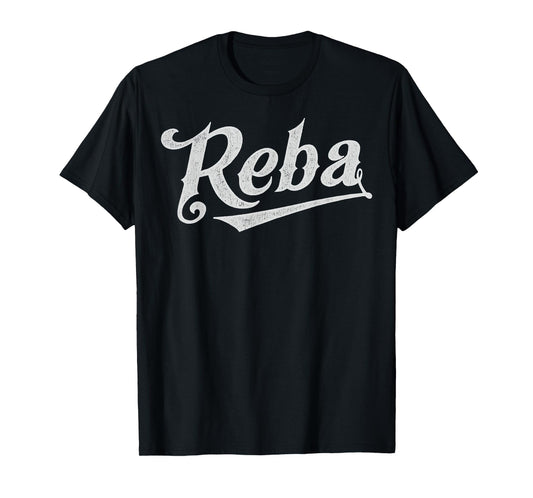 Vintage Reba Name Retro Style 70s 80s First For Men Women T-Shirt
