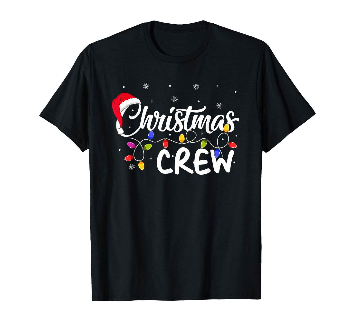 Christmas Crew Matching Family Group Holiday Santa Xmas T-Shirt