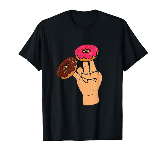 Cool Donuts Cartoon Illustration Novelty Graphic Designs T-Shirt