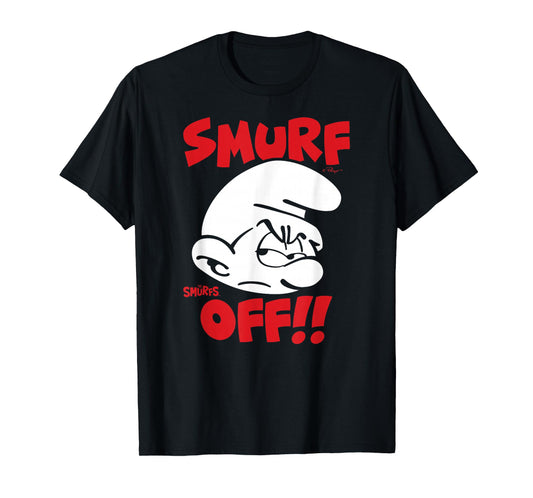 The Smurfs Smurf Off! Grouchy Smurf Retro Cartoon T-Shirt