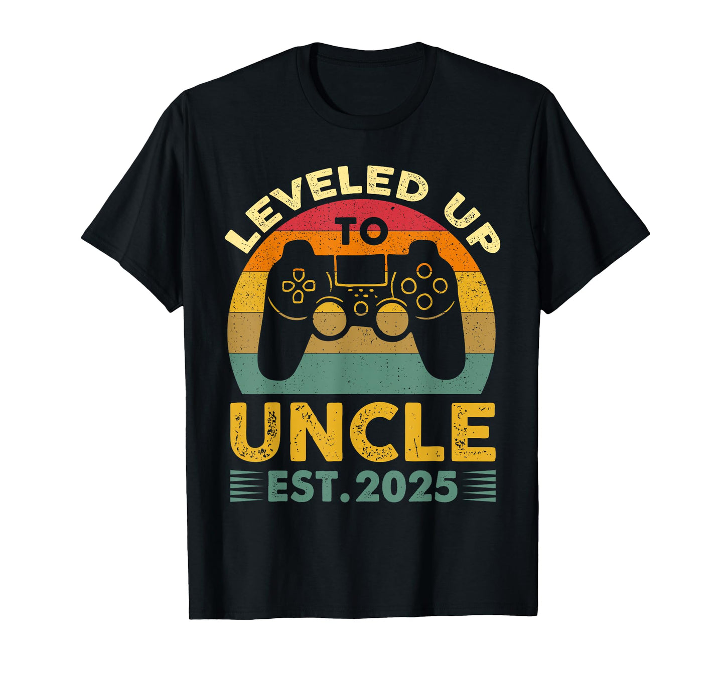 I Leveled Up to Uncle 2025 I'm Going to Be Uncle 2025 Gamer T-Shirt