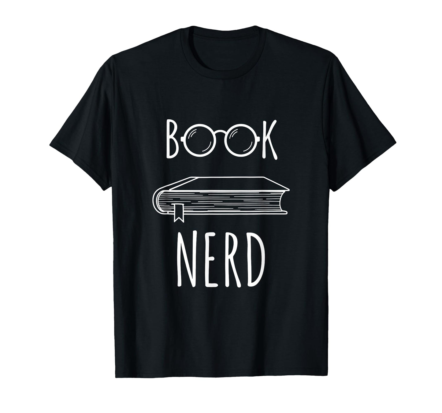 Funny Book Nerd Geeky Reader Reading Glasses Proud Bookworm T-Shirt
