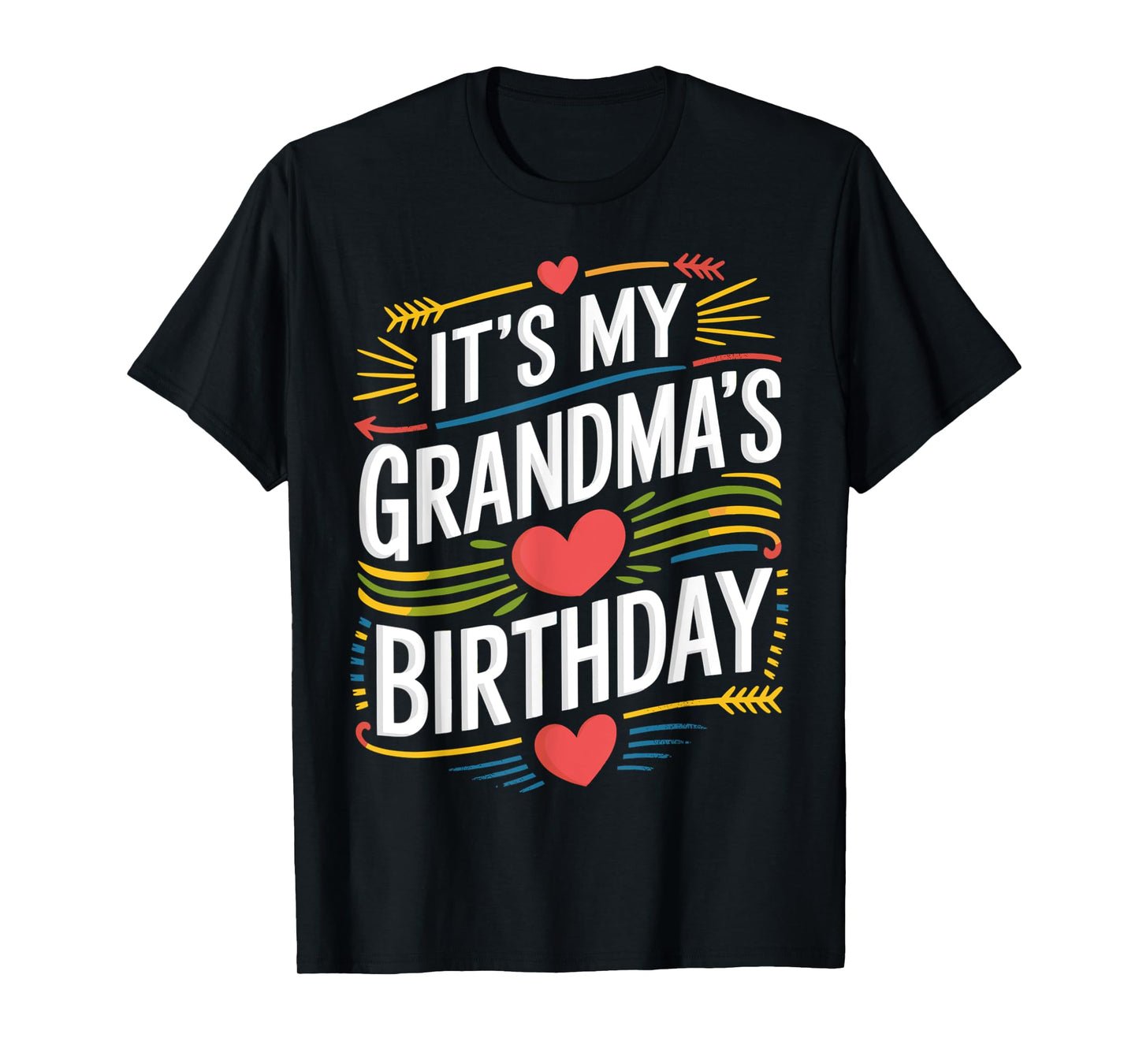 It's My grandma's Birthday Boho Nostalgia Design Women Kids T-Shirt