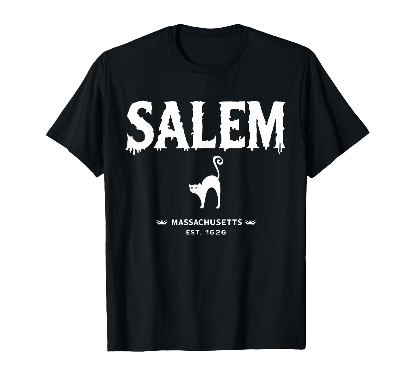 Salem 1626 Massachusetts MA Vintage Halloween Witch Costume T-Shirt