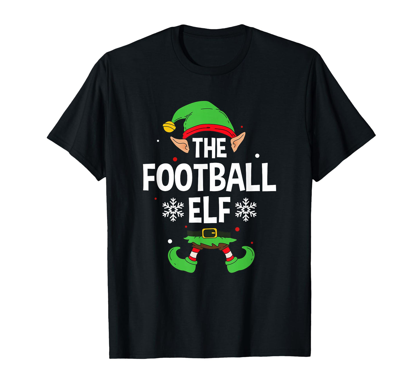 American Football Elf Party Family Group Matching X-Mas T-Shirt