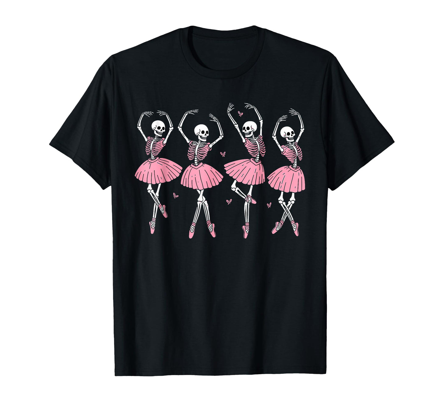 Skeleton Ballerinas Ballet Dance Cute Girl Halloween Costume T-Shirt