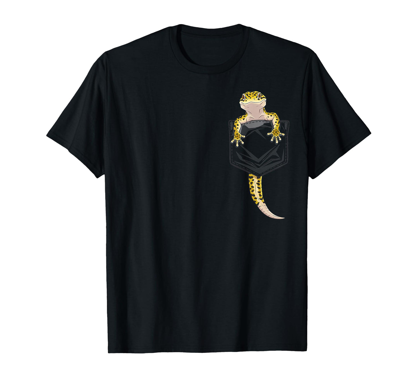 Cute Lizard Reptile Leopard Gecko Pocket Gifts Men Women Kid T-Shirt