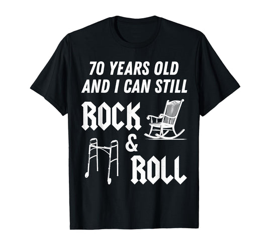Vintage 70th Birthday Decorations Men Gag Funny 70 Birthday T-Shirt