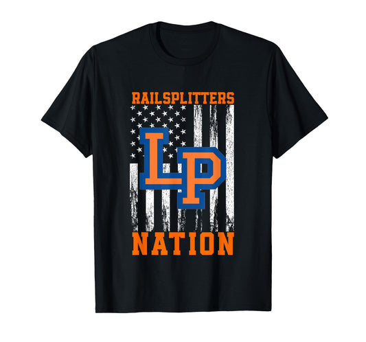 Lincoln Park Railsplitters Logo Nation HS T-Shirt