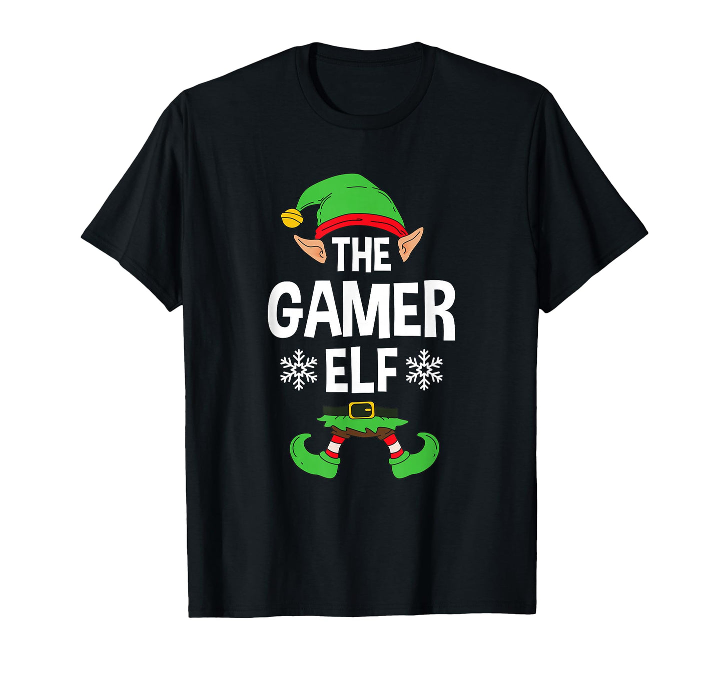 The Gamer Elf Party Family Group Matching X-Mas Gaming Quote T-Shirt