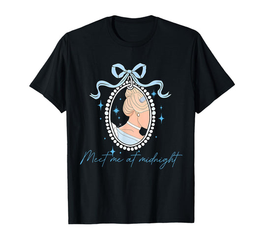 Vintage Coquette Bow Meet Me At Midnight T-Shirt