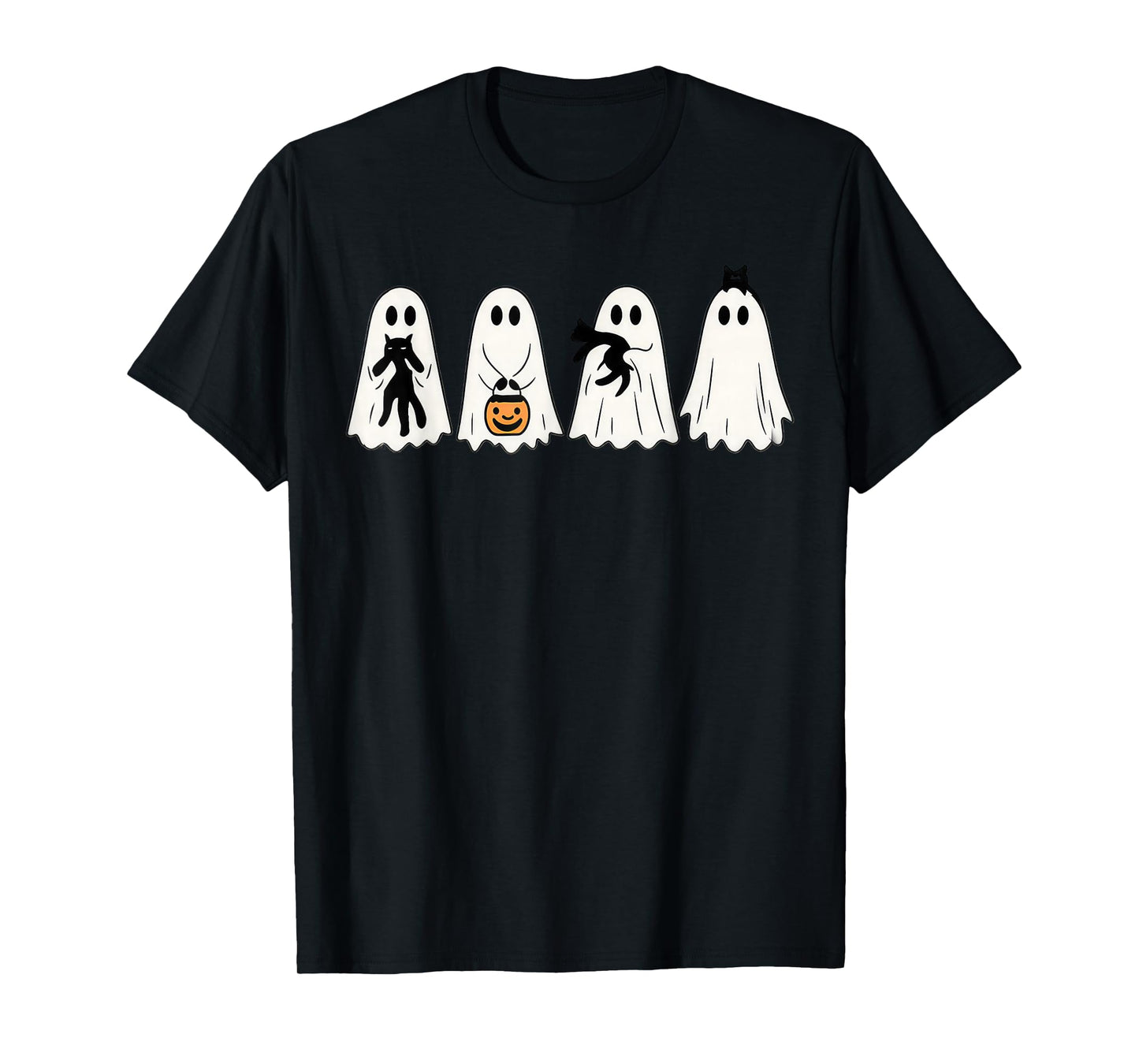 Cute Funny Wizard Cat Ghost Weird Kitten Cat Meme Halloween T-Shirt