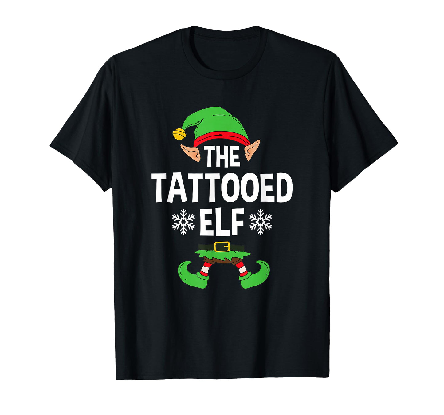 The Tattooed Elf Party Family Group Matching X-Mas Tattoo T-Shirt